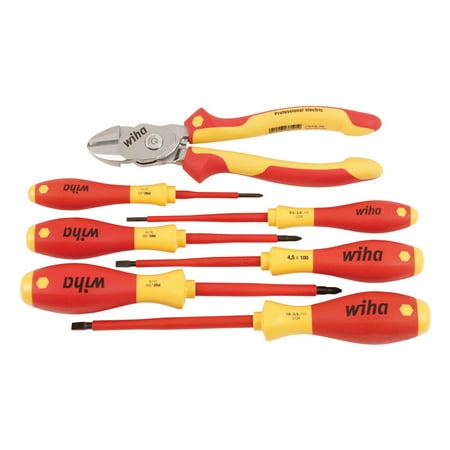 

Wiha Insulated Bicut Supercut And Screwdriver Set 7Pc