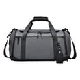 thumbnail image 1 of Bolsa de lona resistente para hombre, bolso de hombro, bolso de mano para ropa, para negocios al aire libre, camping Gris, 1 of 9