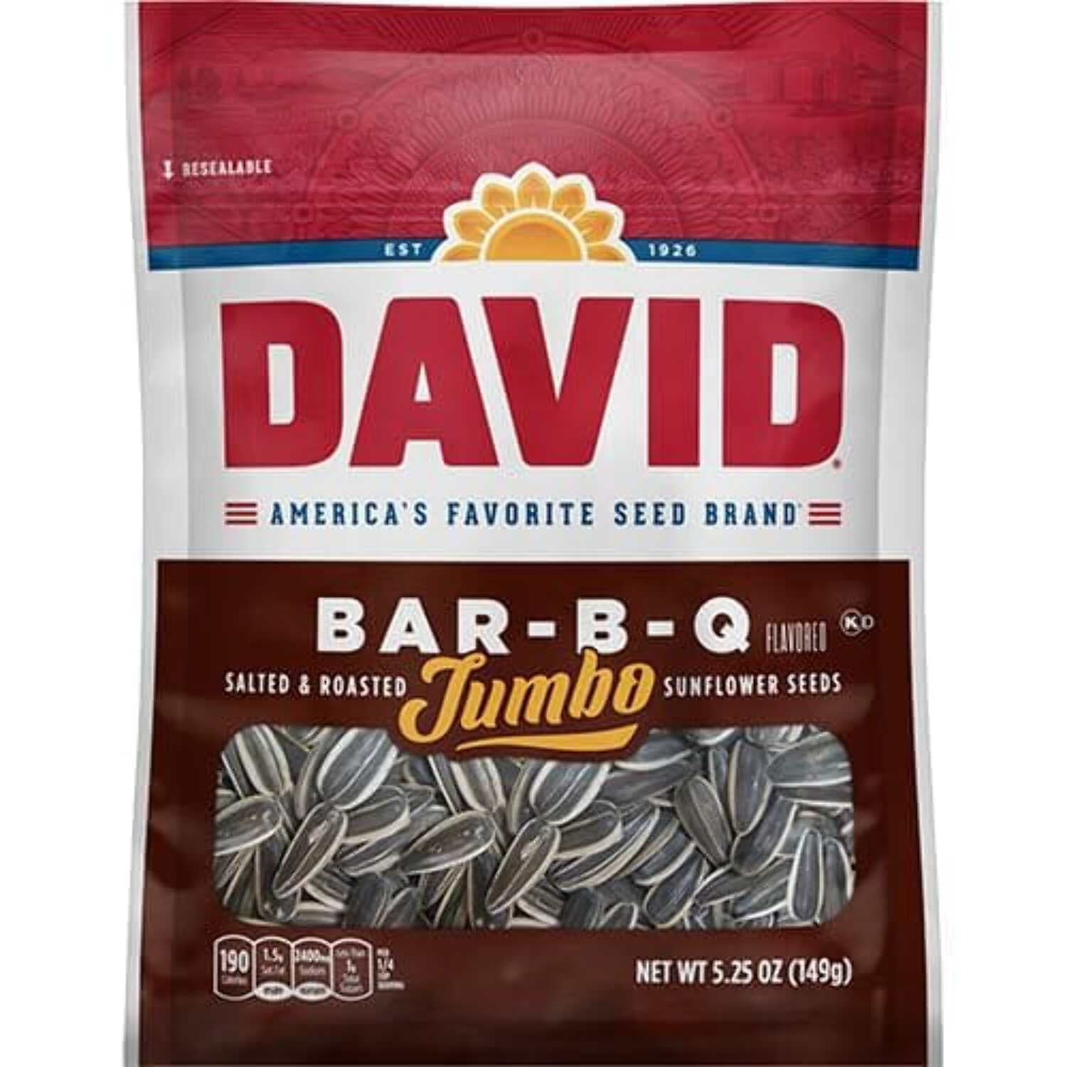 David Sunflower Seeds Variety Pack, 14 Flavors, 5.25 Ounce Each, 1 Bag per Flavor