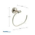 thumbnail image 3 of Voisin Round Open Towel Ring Bath Hardware Accessory in Satin Nickel, 3 of 4