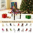 thumbnail image 4 of Santa Claus Chair Covers Set of 4, Stretchable Dining Chair Slipcovers with Christmas Tree and Gifts for Holiday Decor, 4 of 8
