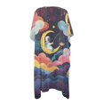 thumbnail image 2 of HELLHERO Polyester Long Kimono Cover Ups for Swimwear Women for Beach Lightweight Casual Giraffe, 2 of 6