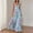 01-Blue, variant on Women's Boho Floral Pleated Maxi Dress Square Neck Sleeveless High Waist Flowy Long Evening Party Dress 04-Sky Blue S