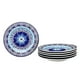 thumbnail image 3 of Juego De 6 Platos Trinche 26 Cm Cerámica Flor Azul Claro Centro Vencort, 3 of 4