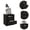 Black, variant on Nmkwnr Wood Nightstand with 2 Drawer 1 Open Shelf, Beside Table for Home Living Room Office, Gray + White