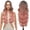 Ombre Pink, variant on JAZZ STAR 30 inches Long Wavy Front HD Lace Wig with Ombre Blonde Synthetic Hair for Women Daily Cosplay Halloween