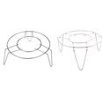 thumbnail image 1 of 2 Pcs Household Stainless Steel Cooking Ware Steaming Rack Stand, A & B, 1 of 10