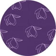 thumbnail image 1 of Ahgly Company Machine Washable Indoor Round Transitional Dark Orchid Purple Area Rugs, 7' Round, 1 of 7
