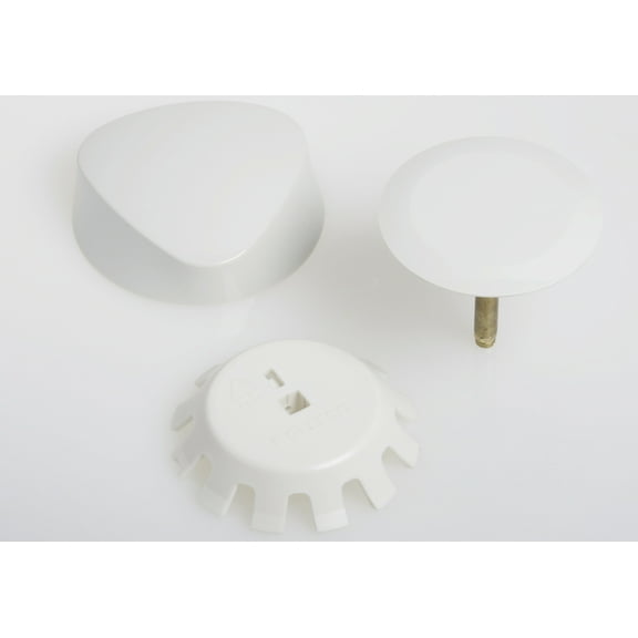 Geberit 151.550 Turncontrol Overflow Drain Trim Kit - White
