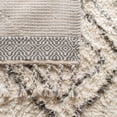 thumbnail image 6 of SAFAVIEH Casablanca Jarred Geometric Wool Shag Area Rug, Grey/Ivory, 8' x 10', 6 of 10