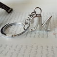 thumbnail image 4 of 26 Letras Llavero De Metal Simple A-Z Iniciales Para Hombres Mujeres Accesorios De Bricolaje Bolsa De Regalo De Cumpleaños Colgante Coche, 4 of 4
