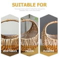 thumbnail image 3 of OFFIGAM Cesta Decorativa De Rattan Natural Con Asa Para Flores, Almacenaje Y Fiestas Especiales, 3 of 8