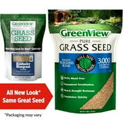 GreenView Pure Grass Seed Kentucky Bluegrass Blend, 3 lb. Bag – Covers up to 3,000 sq. ft.