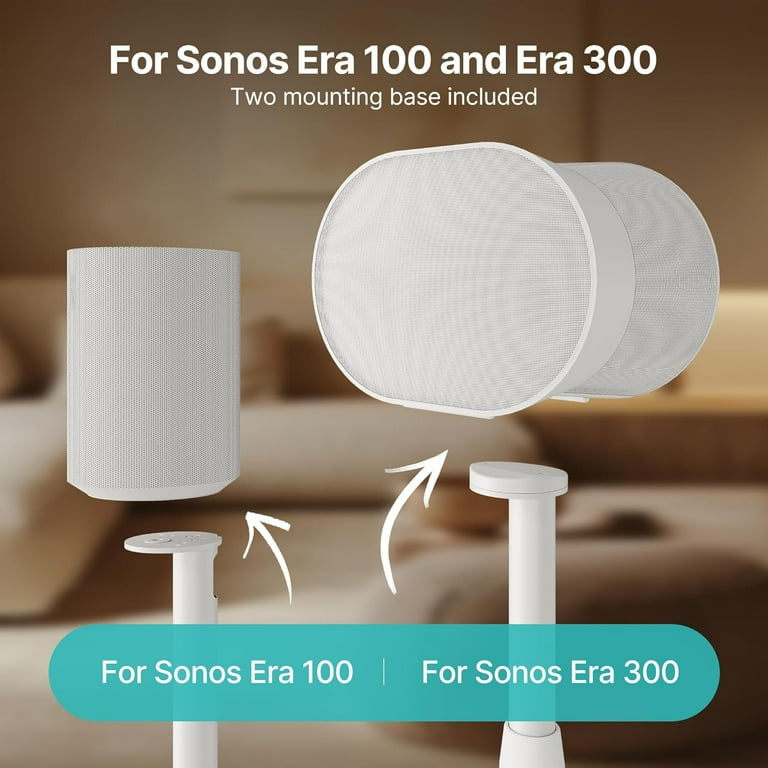 Pegzone Height Adjustable Speaker Stands for Sonos Era 100 & 300