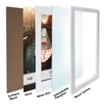 thumbnail image 3 of CAVEPOP 16"x20" White Wood Poster Frame with Included Matting to Display 11"x14" Photo, 3 of 7