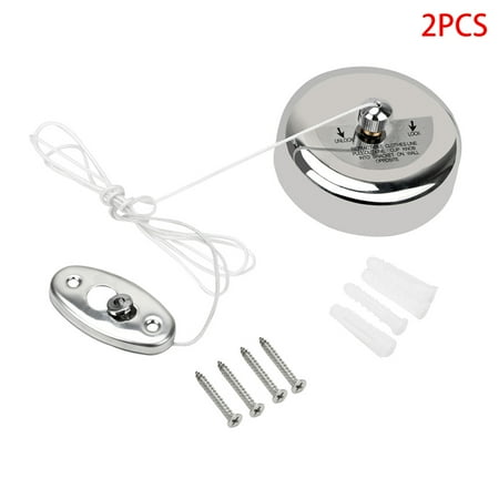 

1111Fourone 2 PCS Clothes Drying Rack Rope Stainless Steel Retractable Wall Mounted Clothes-line Laundry Hanger