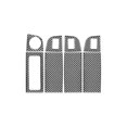 thumbnail image 1 of Panel de Interruptor de Elevación de Ventana YUANXCMXG para A7 2015-2020 Patrón de Fibra de Carbono, 1 of 5