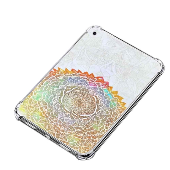 Compatible with iPad Pro 12.9 inch 2018 Phone Case, Mandala-Rainbow-24 Case Silicone Protective for Teen Girl Boy Case for iPad Pro 12.9 inch 2018
