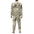 thumbnail image 5 of Bingfone Men'S Pajama Set 2 Piece Loungewear Pjs, Long Sleeve With Pajama Pants-Vineyard Landscape, 5 of 9