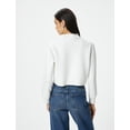 thumbnail image 4 of High Neck Crop Sweatshirt, 4 of 6