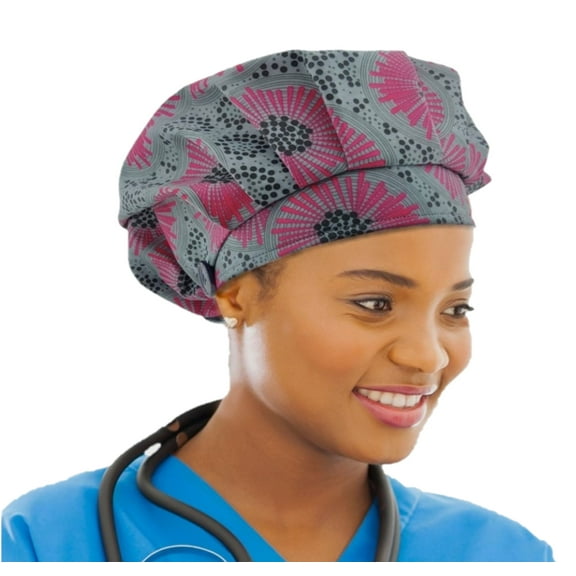 PRMPERIOD Scrub cap for women with buttons