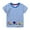 Blue#02, variant on Miqool Toddler Boys Girls Striped Dinosaur Cotton T-Shirts Kids Summer Short Sleeve Crewneck Shirts Graphic Tees Casual Tops 2-7T