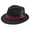 BK2, variant on Unisex Wool Felt Fedora Hat Feather Decor Bow Band Wide Brim Vintage Style for Wedding Party Formal Casual Daily Outdoor Wear
