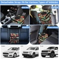 thumbnail image 6 of Car Trash Can Bin for Back Seat Leak Proof, Cute Car Trash Bag Hanging, Vehicle Trash Can for SUV Truck Van, Automotive Garbage Cans Front Seat Red Leaves, 2 Gallons, 6 of 14
