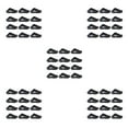 thumbnail image 1 of Guardoinrt 12pcs Easy To Maintain Pot Toes Any Type Of Plant Lightweight And Portable Small black 5Set, 1 of 6