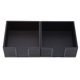 thumbnail image 3 of EeaseMX 1 caja de pañuelos de cuero sintético con forma cuadrada simple, creativa y elegante para el hogar, ideal para el comedor del hotel, color marrón., 3 of 7