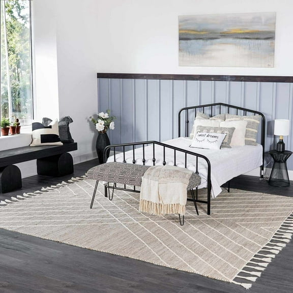 BoutiqueRugs Marbletown Bohemian, Transitional Area Rug - Sage, DustySage, Lightbrown - 18" x 18" Sample