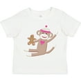 thumbnail image 3 of Inktastic Sock Monkey Gingerbread Boys or Girls Toddler T-Shirt, 3 of 5
