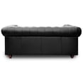 thumbnail image 4 of Love Seat de de Piel Genuina Clásico Capitonado, 2 plazas, Modelo Chesterfield P/V, Color Negro, Elegante, cómodo y Moderno, Hecho en Mexico. Medidas 185 X 90 X 80 cm., 4 of 7