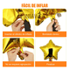 thumbnail image 3 of Kit 60 Globos Estrella Decoracion De Cumpleaño Fiesta Xtellar dorado, 3 of 3