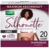 Depend Silhouette Incontinence Underwear for Women, Maximum Absorbency, L, Pink, 20ct