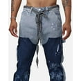 thumbnail image 6 of Lifted Anchors Men's Venus Floral Flared Leg Stacked Denim Jeans (44, Blue Wash), 6 of 9