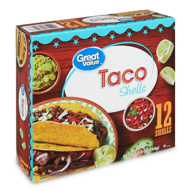Great Value Taco Shells, 5.8 oz, 12 Count