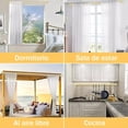 thumbnail image 2 of Barras de Cortina para Ventanas de 32 a 144 Pulgadas, Barra de Cortina con Tapas Decorativas, Juego de Barras de Cortina con Soportes, Estirable y Facil de instalar (32-144&rdquo;) (dorado, 32-144, 2 of 8