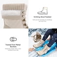 thumbnail image 6 of Women's Duck Boots Waterproof Winter Snow Boot Beige White US/9, 6 of 7
