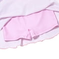 thumbnail image 5 of ZXLBBD Girls Princess Style One Piece Skirted Swimsuit Blush Pink UV Protection Short Sleeve Bathing Suit Sun Protection for Big Kids Beach Pool Swimwear Size 4 Y-5 Y, 5 of 6