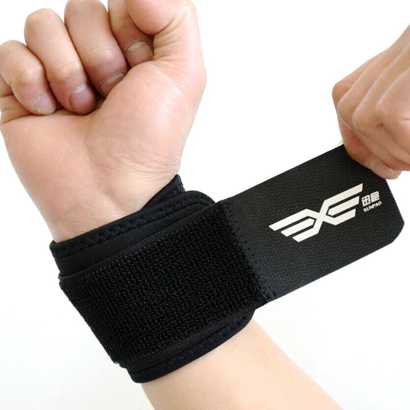 INTBUYING 1 Pair Wristbands Weight Lifting Wrist Support Wraps Bandage Gym Training Cross fit