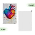 thumbnail image 2 of ONETECH Colorful Heart Paint Splatters Golf Towel Microfiber Premium Father's Day 1PC, 2 of 7