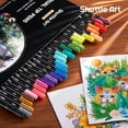 thumbnail image 3 of Dual Tip Brush Pens Art Markers, Shuttle Art 30 Colors Dual Tip Calligraphy Pens Fine and Brush Dual Tip Markers Set Perfect for Adult Artist Calligraphy Hand Lettering Journal Doodling Writing, 3 of 9
