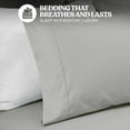 thumbnail image 7 of Superior 3-Piece 600 Thread Count Cotton Blend Deep Pocket Sheet Set, Twin, Platinum, 7 of 7