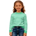 thumbnail image 4 of WOYY Boys Striped Crew Neck Sweatshirt Casual Long Sleeve Pullover Sweatshirt, Sizes 3-14, 4 of 4