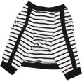 thumbnail image 3 of HUGFEGWE Pyjama pour Chien Chemise pour Chien Rayures Noires et Blanches Manches Longues Résistant au Rétrécissement Respirant Tenue de Maison (3TG) CJB91-49870, 3 of 9