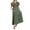 Green, variant on OSOLU Maternity Summer Short Sleeve Loose Swing Dress Solid Color Elastic Long Skirt Fashionable Sundress Dresses For Women 2025 Elegant Classy