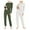Army Green & Grey Stripes, variant on Ekouaer Womens Two Pack Sleep Set Long Sleeve Shirt and Jogger Bottoms Lounge Wear Nightwear with Pockets
