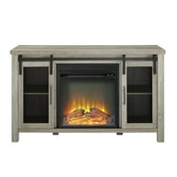 Manor Park Rustic Farmhouse Fireplace TV stand