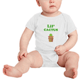 thumbnail image 2 of Cute Baby One Piece Lil' Cactus Plant Funny Boy & Gril Jumpsuit (White, 12-18 Months), 2 of 5